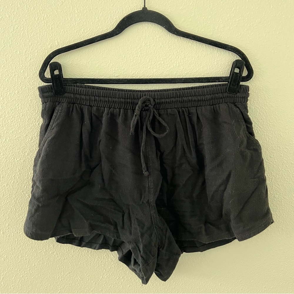 Old Navy Linen-Cotton Blend Shorts, Black